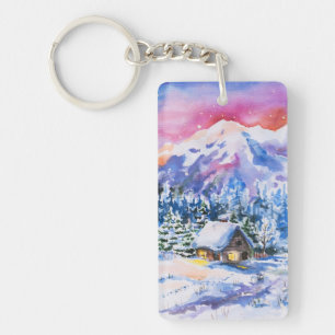 Porte-clés Paysage d'hiver