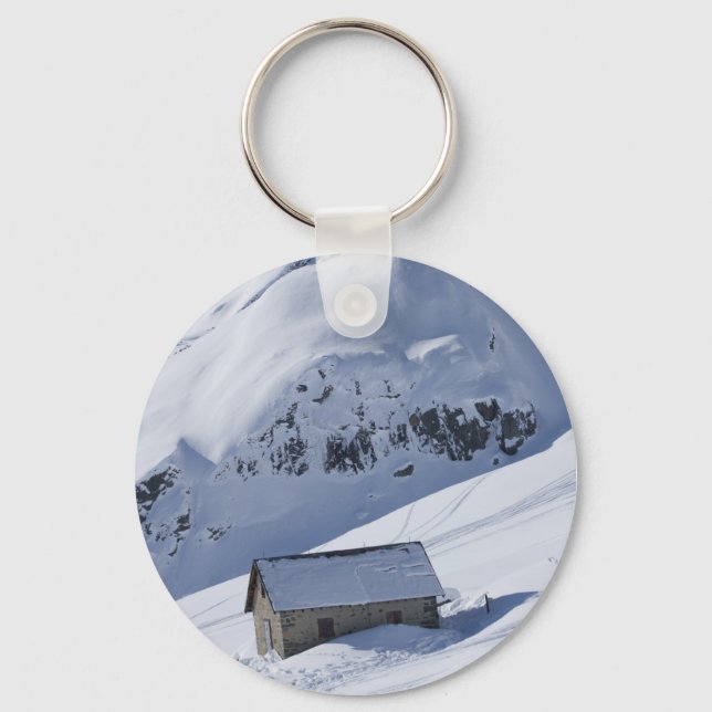 Porte-clés paysage enneigé (Recto)