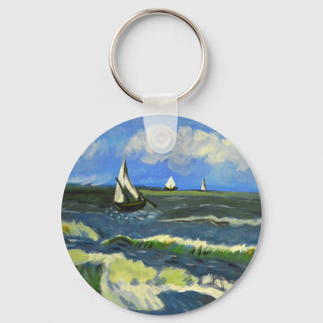 Porte-clés Paysage marin à Saintes-Maries, Van Gogh (Recto)