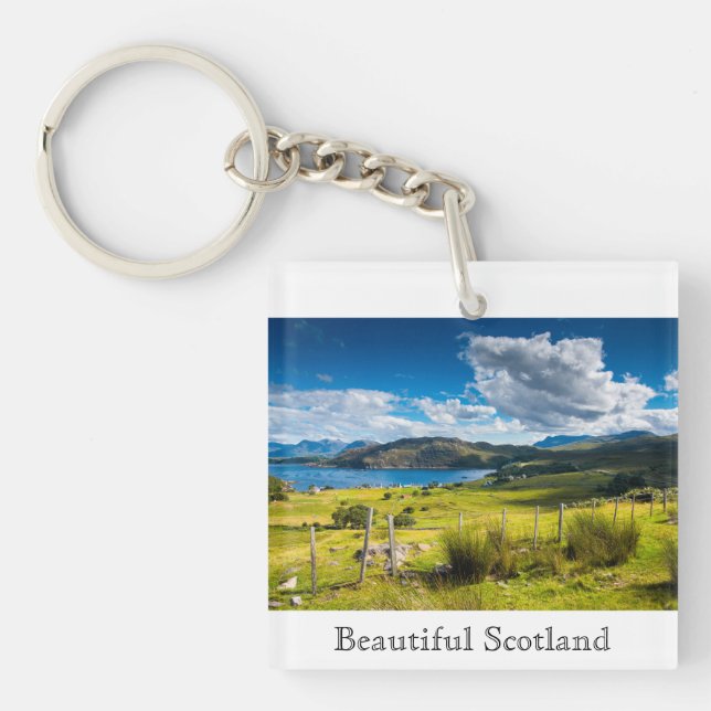 Porte-clés Paysage pittoresque en Ecosse (Devant)