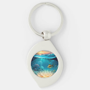 Porte-clés Paysage sous-marin tropical