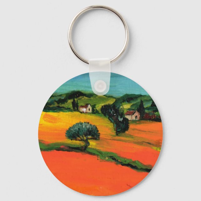 Porte-clés PAYSAGE TOSCANE, détails (Recto)