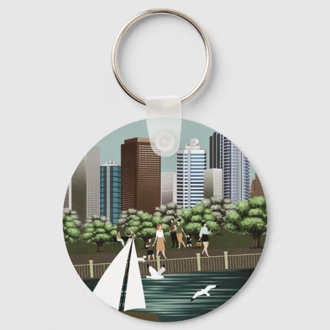 Porte-clés Paysage urbain (Recto)