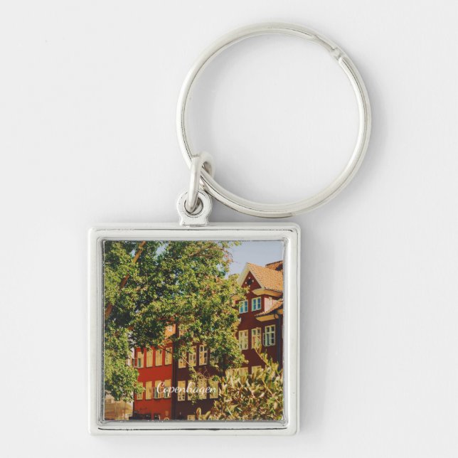 Porte-clés Paysage urbain de Copenhague - Danemark (Devant)