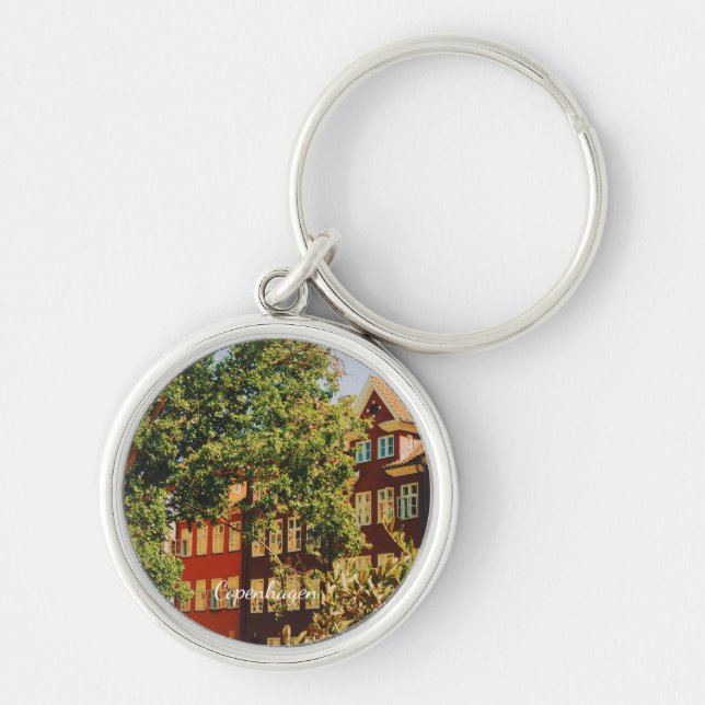 Porte-clés Paysage urbain de Copenhague - Danemark (Devant)