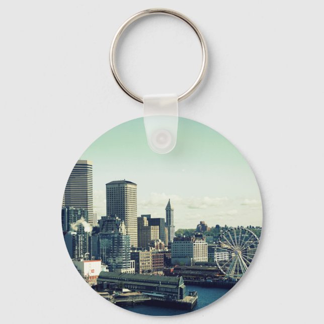 Porte-clés Paysage urbain de Seattle (Recto)