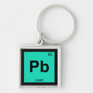 Porte-clés Pb - Chimie Au Plomb Élément Symbole Périodique De