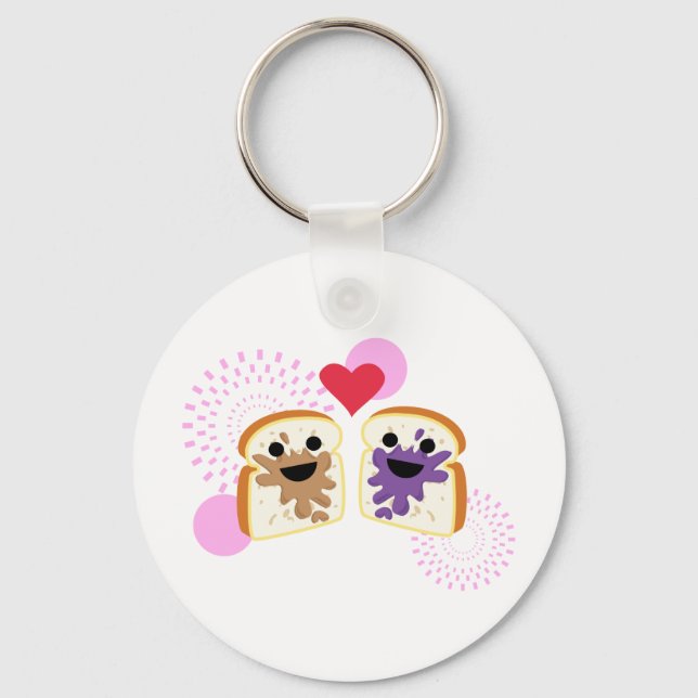 Porte-clés PB& J Love (Recto)