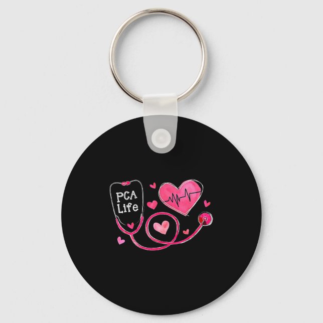 Porte-clés Pca Life Valentine Heart Stethoscope  (Recto)