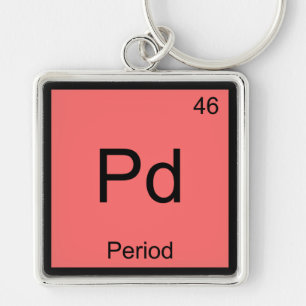 Porte-clés Pd - Élément de chimie de période Symbole Funny T-