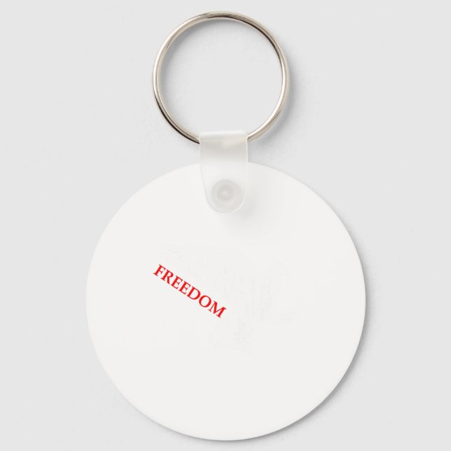 Porte-clés Peace Dom White Dove Says Dom Usa Red Dom Saying  (Recto)