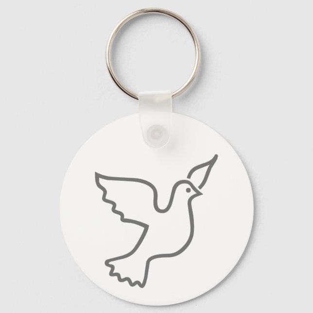 Porte-clés Peace Dove Grey (Recto)