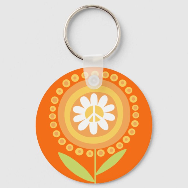 Porte-clés Peace flower Key Chain (Recto)