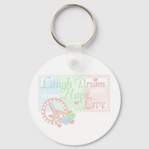 Porte-clés Peace Laugh Dream Hope Live