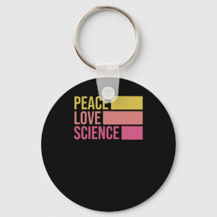 Porte-clés Peace Love And Science ! Sticker3
