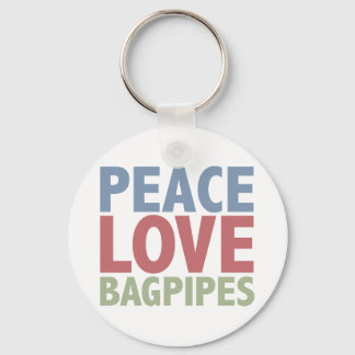 Porte-clés Peace Love Bagpipes