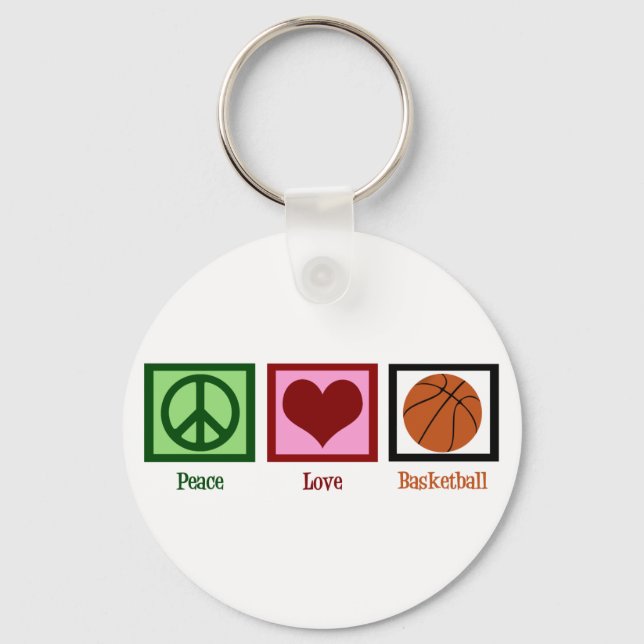 Porte-clés Peace Love Basket (Recto)