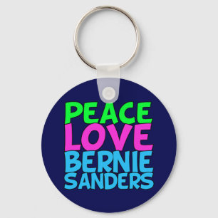 Porte-clés Peace Love Bernie Sanders