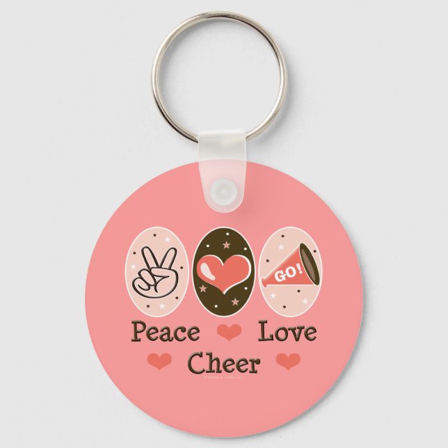 Porte-clés Peace Love Cheer Porte - clé (Recto)