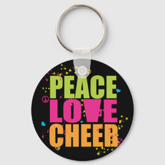Porte-clés Peace Love Cheer - Porte - clé noir