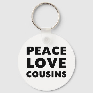 Porte-clés Peace Love Cousins