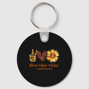 Porte-clés Peace Love Cure Leukemia