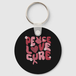 Porte-clés Peace Love Cure Sickle Cell Awareness Super Burgu