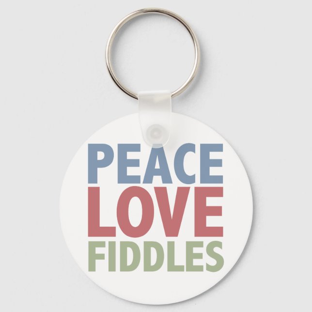 Porte-clés Peace Love Fiddles (Recto)