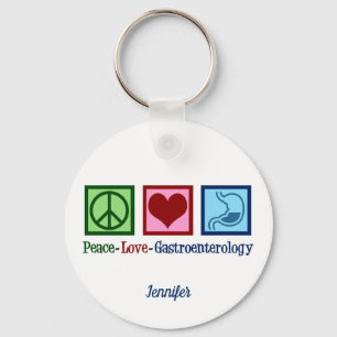 Porte-clés Peace Love Gastroenterology