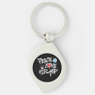 Porte-clés Peace Love Hip hop Dancing