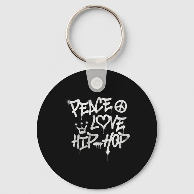 Porte-clés Peace Love Hip hop Dancing 1 (Recto)