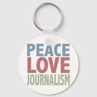 Porte-clés Peace Love Journalism