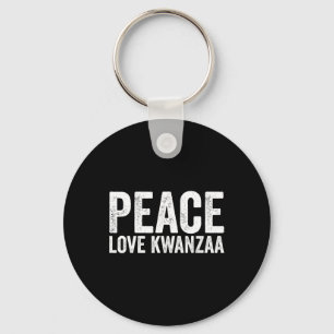 Porte-clés Peace Love Kwanzaa African American Heritage Happy