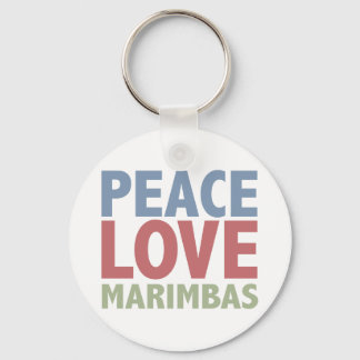 Porte-clés Peace Love Marimbas