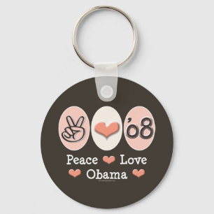 Porte-clés Peace Love Obama 08 Porte - clé