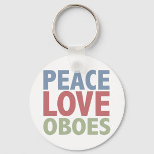 Porte-clés Peace Love Oboes