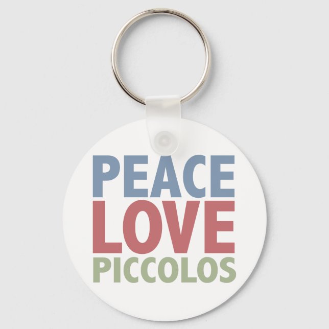 Porte-clés Peace Love Piccolos (Recto)