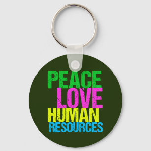 Porte-clés Peace Love Ressources humaines