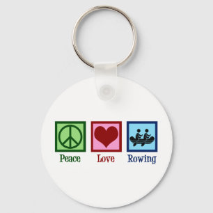 Porte-clés Peace Love Rowing - Cute Crew Team
