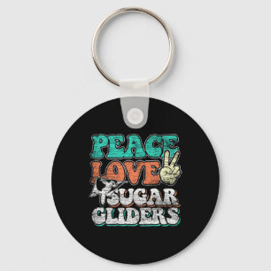 Porte-clés Peace Love Sugar Gliders