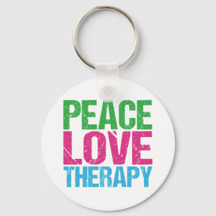 Porte-clés Peace Love Therapy