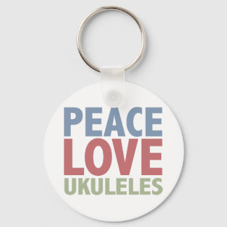 Porte-clés Peace Love Ukuleles