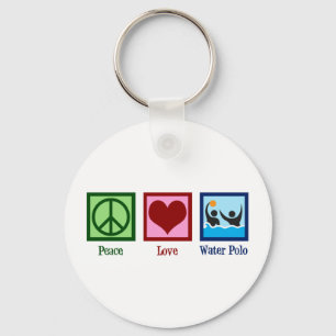 Porte-clés Peace Love Water Polo