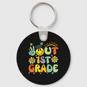 Porte-clés Peace Out 1st Grade Cl Of 2025 Goodbye Graduation