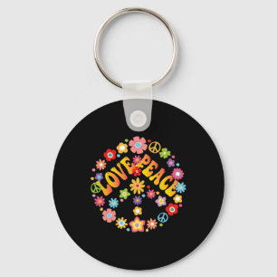 Porte-clés Peace Sign Love 60s les années 70 Super Hippie Cos