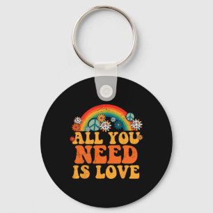 Porte-clés Peace Sign Love 60s les années 70 Tie Dye Hippie C