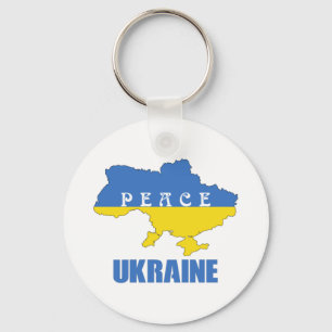 Porte-clés Peace Ukraine - Soutenez la paix et l'amour