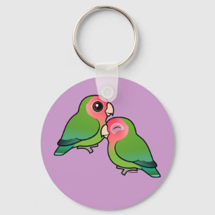Porte-clés Peach-face Lovebird Adorable Pair
