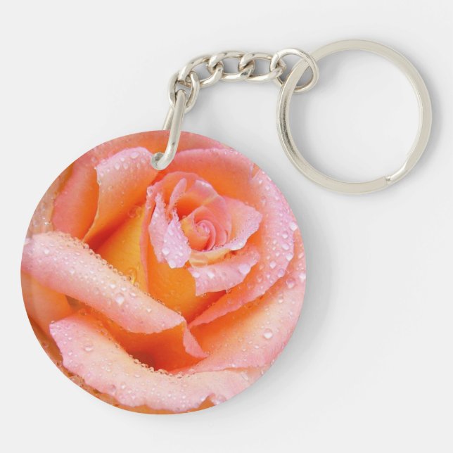 Porte-clés Peachy Dew Rose Belle photo (Dos)