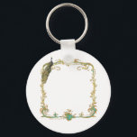 Porte-clés Peacock avec cadre or "Enregistrer la date" Porte<br><div class="desc">Style vintage design orné pour les invitations, "enregistrer la date" cartes, notes, salutations, menus, papeterie, et cadeaux. Le design français orné de cadres à partir d'imprimés anciens fait un design unique pour l'instant. Si vous avez besoin d'aide pour vous customiser ou si vous avez besoin d'une commande spéciale, contactez Greer...</div>